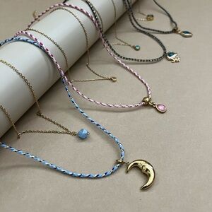 Handmade Layered Necklace: Gold Plated Stainless Steel, Boho Hippie Y2K